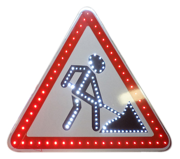 Знак 1.25 дорожные работы - Дорожные знаки - Светодиодные знаки - Магазин товаров по охране труда и технике безопасности.