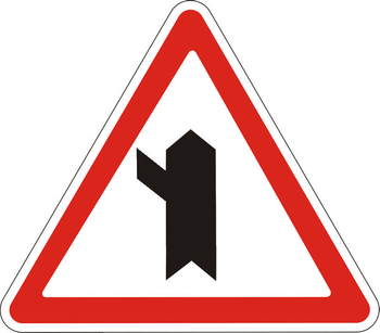 2.3.5 примыкание второстепенной дороги слева - Дорожные знаки - Знаки приоритета - Магазин товаров по охране труда и технике безопасности.