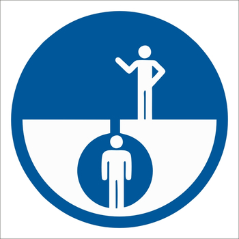 B116  Наблюдающий (200х200мм) - Знаки безопасности - Вспомогательные таблички - Магазин товаров по охране труда и технике безопасности.