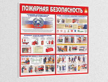 Стенд пожарная безопасность (pb01, пластик 2мм) - Охрана труда на строительных площадках - Стенды для строительства - Магазин товаров по охране труда и технике безопасности.