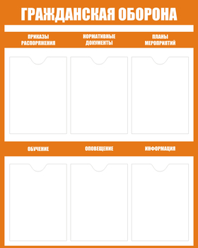 C89 Гражданская оборона (800х1000 мм, пластик ПВХ 3 мм, алюминиевый багет золотого цвета) - Стенды - Стенды по гражданской обороне и чрезвычайным ситуациям - Магазин товаров по охране труда и технике безопасности.
