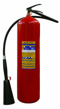 Огнетушитель углекислотный (передвижной на колесах) ОУ-7 - Пожарное оборудование - Огнетушители углекислотные - Магазин товаров по охране труда и технике безопасности.