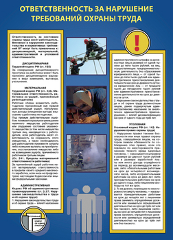 ПВ14 Плакат охрана труда на объекте (пленка самокл., а3, 6 листов) - Плакаты - Охрана труда - Магазин товаров по охране труда и технике безопасности.