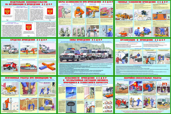 ПВ09 Аварийно спасательные и другие неотложные работы (пластик, А3, 9 листов) - Плакаты - Гражданская оборона - Магазин товаров по охране труда и технике безопасности.