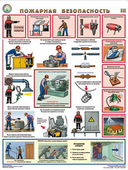 ПС44 Пожарная безопасность (бумага, А2, 3 листа) - Плакаты - Пожарная безопасность - Магазин товаров по охране труда и технике безопасности.