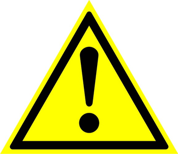 W09 внимание! опасность (прочие опасности) (пластик, сторона 200 мм) - Знаки безопасности - Предупреждающие знаки - Магазин товаров по охране труда и технике безопасности.