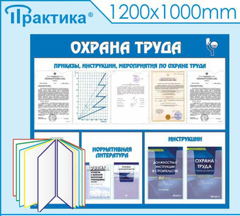 С07 Стенд охрана труда (с перекидной системой) (1300х1000 мм, пластик 3 мм, Прямая печать на пластик) - Стенды - Стенды по охране труда - Магазин товаров по охране труда и технике безопасности.
